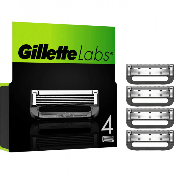 Лезвия для бритвы Gillette Labs, 4 шт. в Челябинске