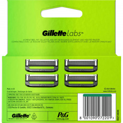 Лезвия для бритвы Gillette Labs, 4 шт.