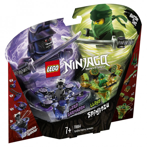Конструктор LEGO Ninjago 70664 Ллойд мастер Кружитцу против Гармадона в Челябинске