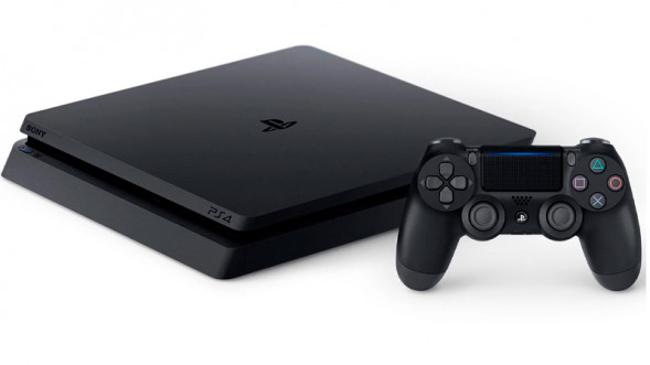 Игровая приставка Sony PlayStation 4 Slim 500 ГБ HDD, черный в Челябинске