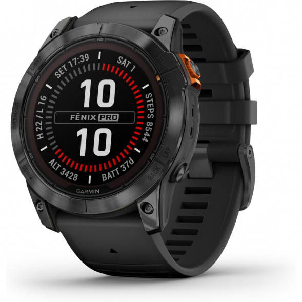 Умные часы Garmin Fenix 7X Solar серый с черным ремешком 010-02541-01 в Челябинске