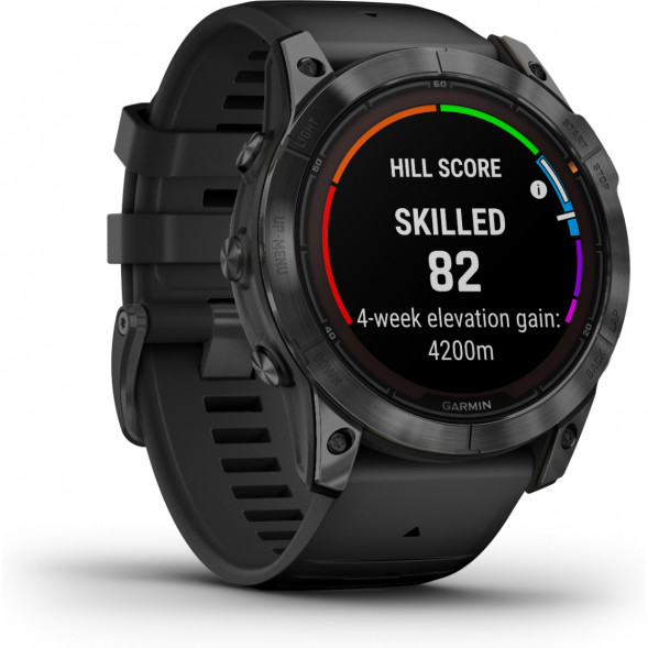 Умные часы Garmin Fenix 7X Solar серый с черным ремешком 010-02541-01 в Челябинске