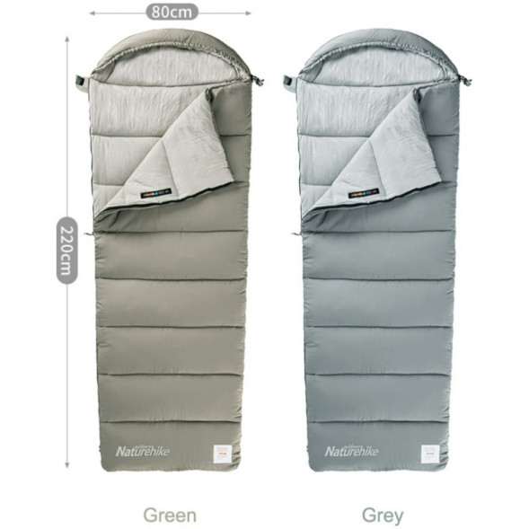 Спальный мешок Naturehike M300 (правый), зеленый в Челябинске