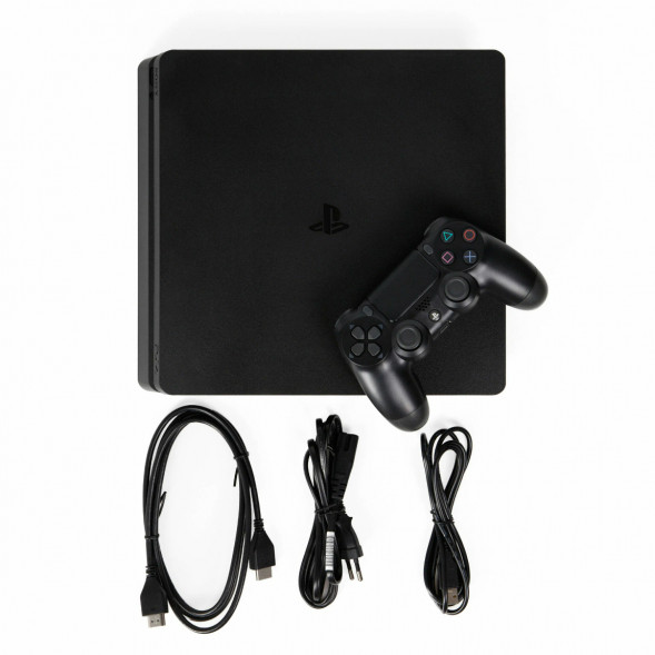Игровая приставка Sony PlayStation 4 Slim 1TB black в Челябинске