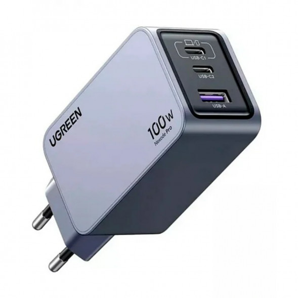 Сетевое зарядное устройство Ugreen GaN 100W USB-A + 2USB-C в Челябинске