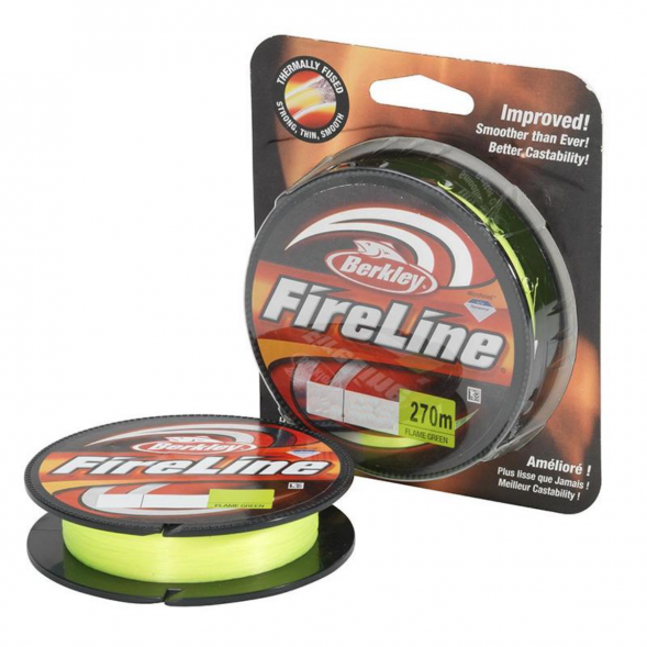 Леска Berkley FireLine 0,15mm 7,9kg 270m, Flame Green (зелёный неон) в Челябинске