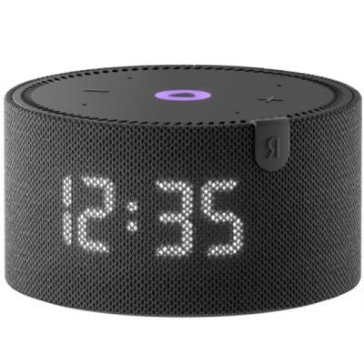 Умная колонка Яндекс Новая Станция Мини (с часами) - умная колонка с Алисой, черный оникс в Челябинске