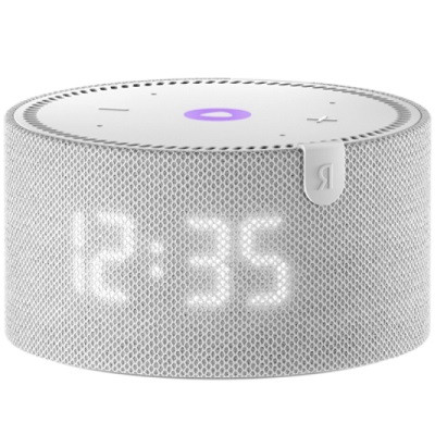 Умная колонка Яндекс Новая Станция Мини (с часами) - умная колонка с Алисой, серый опал в Челябинске