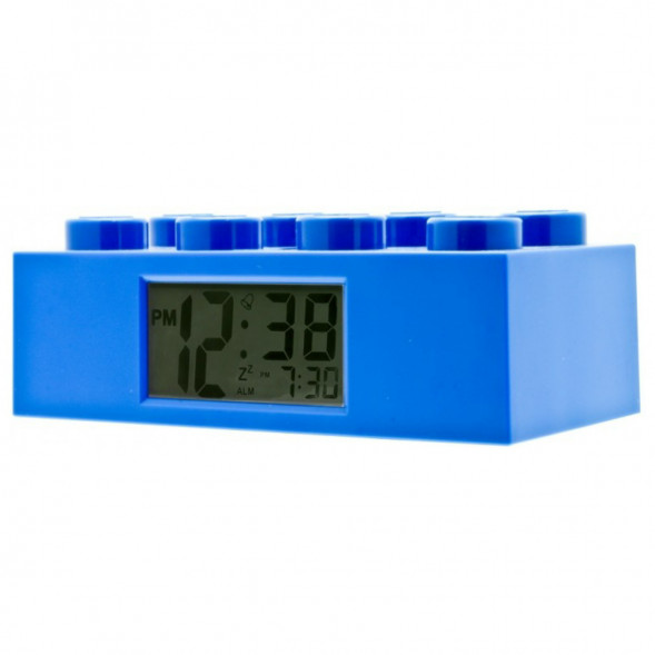 Будильник LEGO 9002151 Кирпичик, синий в Челябинске