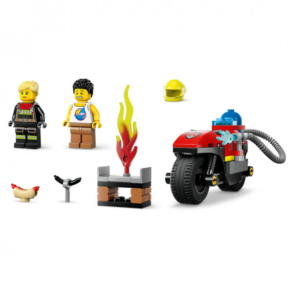 Конструктор LEGO City 60410 Пожарно-спасательный мотоцикл в Челябинске