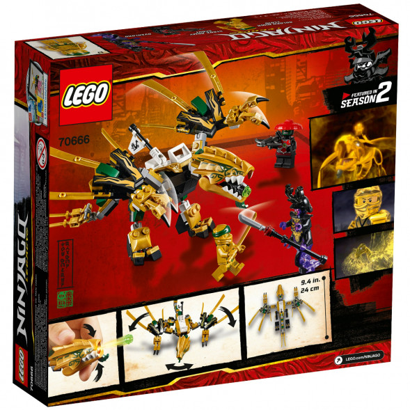 Конструктор LEGO Ninjago 70666 Золотой Дракон в Челябинске