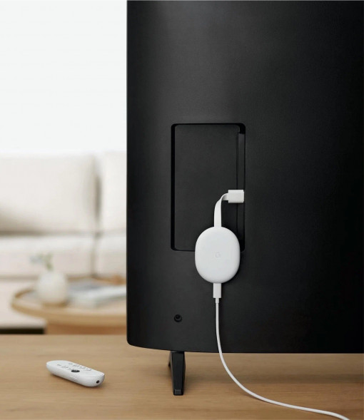 ТВ-приставка Google Chromecast c Google TV, snow в Челябинске