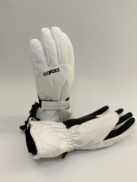 Перчатки горнолыжные сноубордические Copozz (белый, L) в Челябинске
