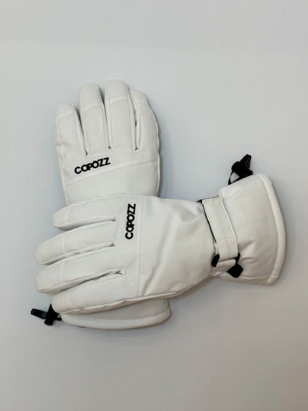 Перчатки горнолыжные сноубордические Copozz (белый, L) в Челябинске