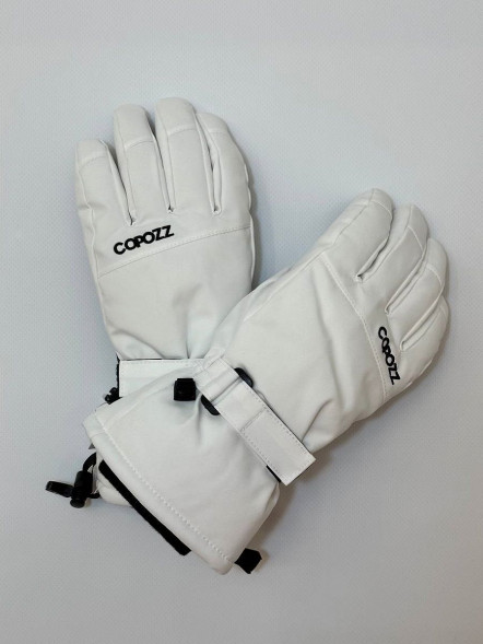 Перчатки горнолыжные сноубордические Copozz (белый, L) в Челябинске