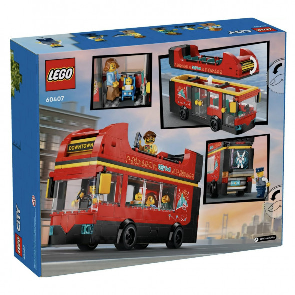 Конструктор LEGO City 60407 Красный двухэтажный экскурсионный автобус в Челябинске