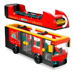 Конструктор LEGO City 60407 Красный двухэтажный экскурсионный автобус
