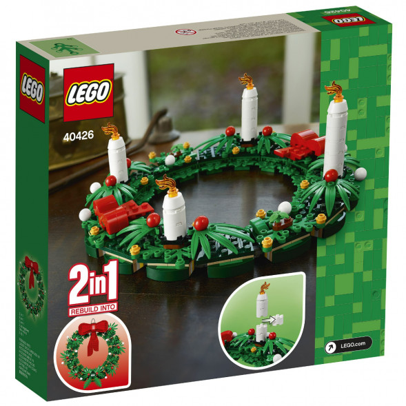 Конструктор LEGO 40426 Сувенирный набор «Рождественский венок» 2 в 1 в Челябинске
