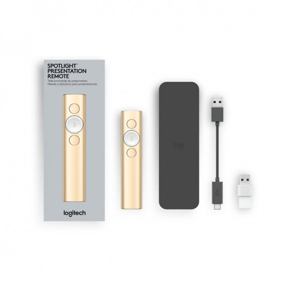 Презентер Logitech Spotlight Presentation Remote золотой в Челябинске