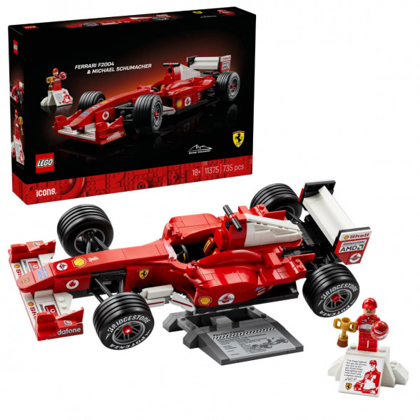 Конструктор LEGO Icons 11375 Ferrari F2004 и Михаэль Шумахер в Челябинске