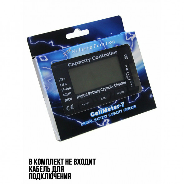 Тестер ёмкости аккумулятора CellMeter-7 с функцией балансировки ячеек в Челябинске