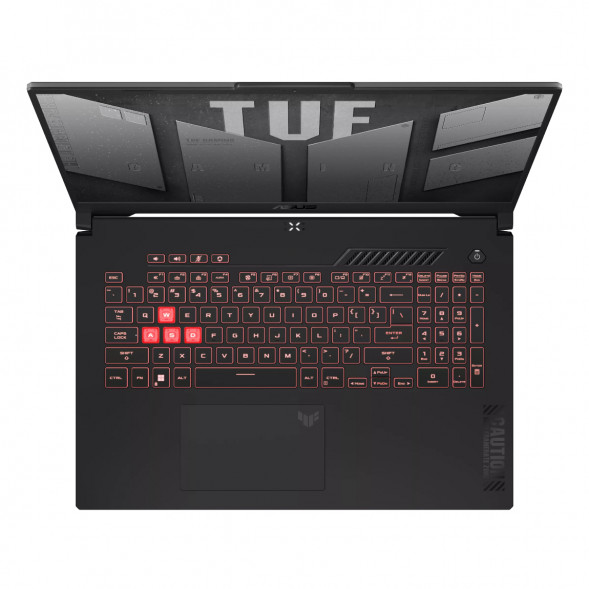 Ноутбук ASUS TUF Gaming A17 FA707NUG-HX156 (17.3&amp;quot;, IPS, 6 ядер, AMD Ryzen 7 7445HS 3.2 ГГц, 16 ГБ DDR5, SSD 512 ГБ, NVIDIA GeForce RTX 4050 - 6 ГБ, без ОС), черный в Челябинске