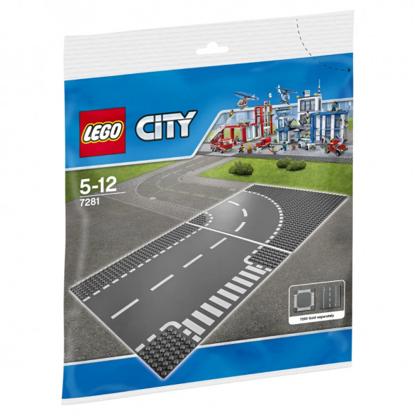 Конструктор LEGO City 7281 Т-образный перекрёсток и поворот в Челябинске