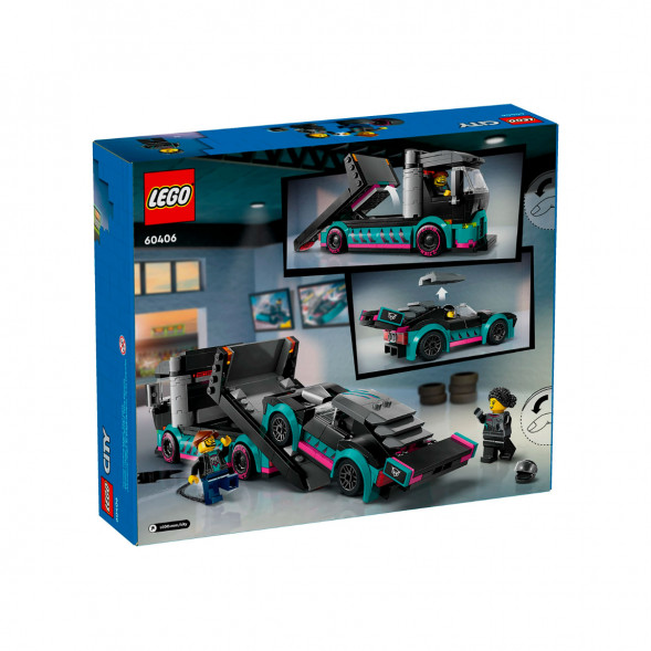 Конструктор LEGO City 60406 Гоночный автомобиль и автовоз в Челябинске