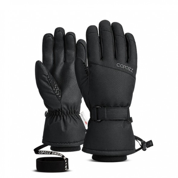 Перчатки горнолыжные сноубордические Copozz (черный, L) в Челябинске
