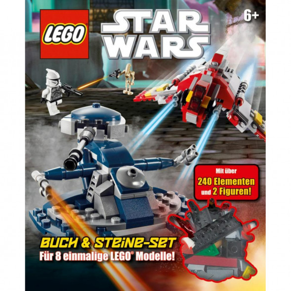 Книга и набор кубиков LEGO Star Wars Buch &amp;amp; Steine-Set Fur 8 einmalige Lego Modelle! в Челябинске