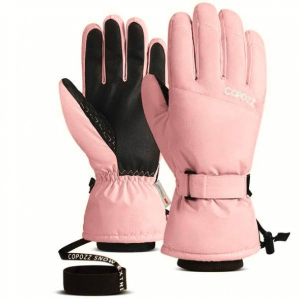 Перчатки горнолыжные сноубордические Copozz (розовый, M) в Челябинске