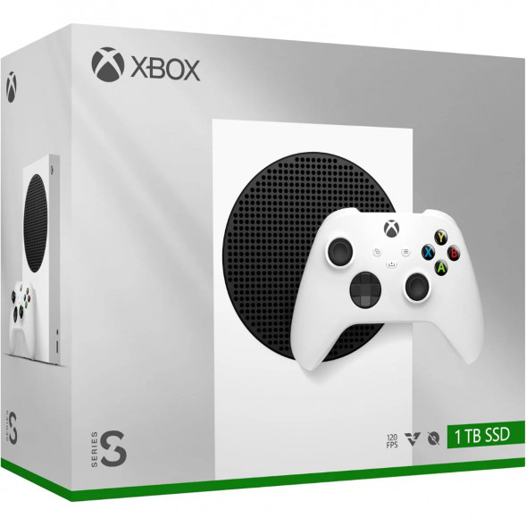Игровая приставка Microsoft Xbox Series S, 1 ТБ, белый в Челябинске