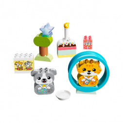 Конструктор LEGO DUPLO 10977 Мой первый щенок и котёнок и их звуки