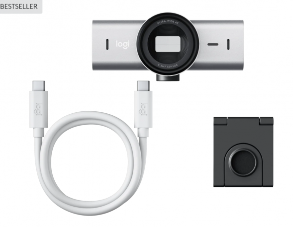 Веб-камера Logitech MX Brio 4K, Pale Grey в Челябинске