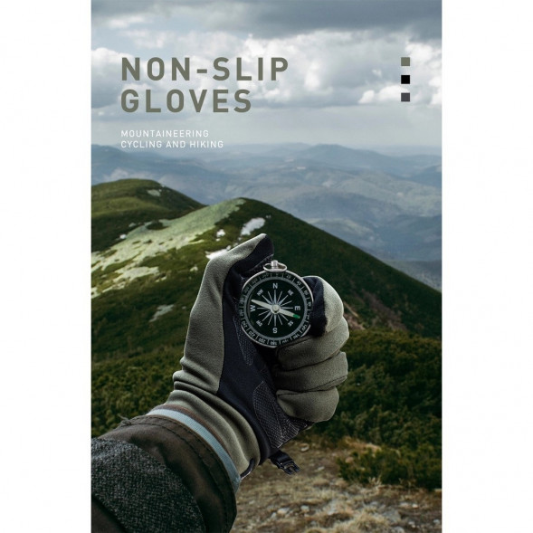 Перчатки сенсорные спортивные Naturehike Outdoor Full Touch GL10 (черный, L) в Челябинске