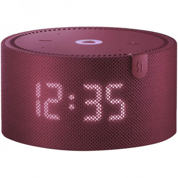 Умная колонка Яндекс Новая Станция Мини (с часами) - умная колонка с Алисой, красный гранат в Челябинске