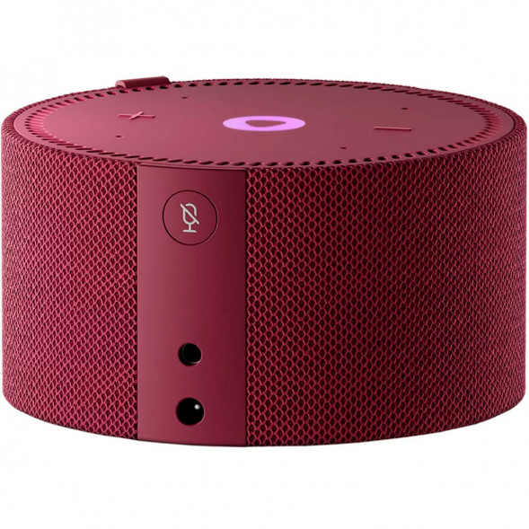 Умная колонка Яндекс Новая Станция Мини (с часами) - умная колонка с Алисой, красный гранат в Челябинске