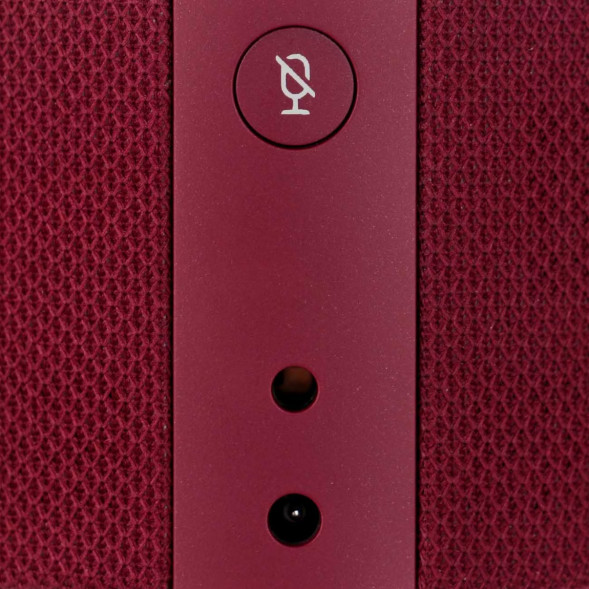 Умная колонка Яндекс Новая Станция Мини (с часами) - умная колонка с Алисой, красный гранат в Челябинске