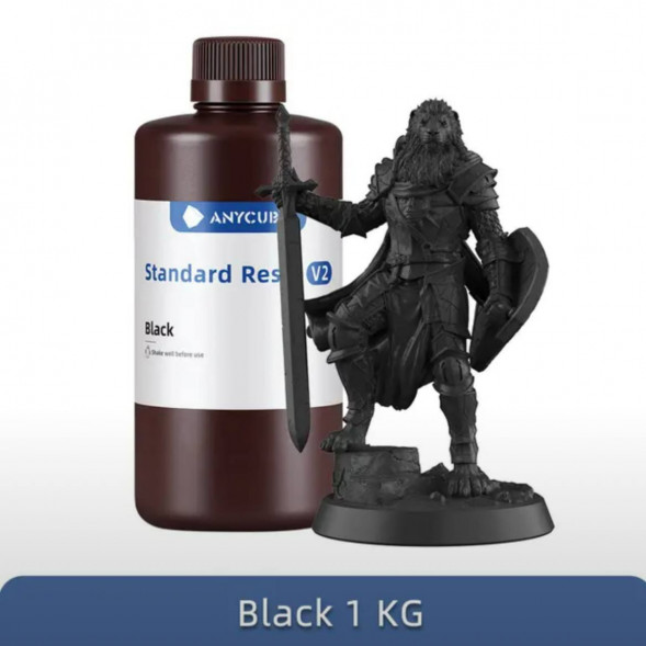 Смола для 3D печати ANYCUBIC Standart Resin V2 Black 1 Кг в Челябинске