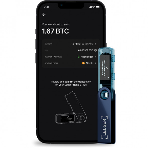 Криптокошелек Ledger Nano S Plus 1 шт., Neptune Blue в Челябинске