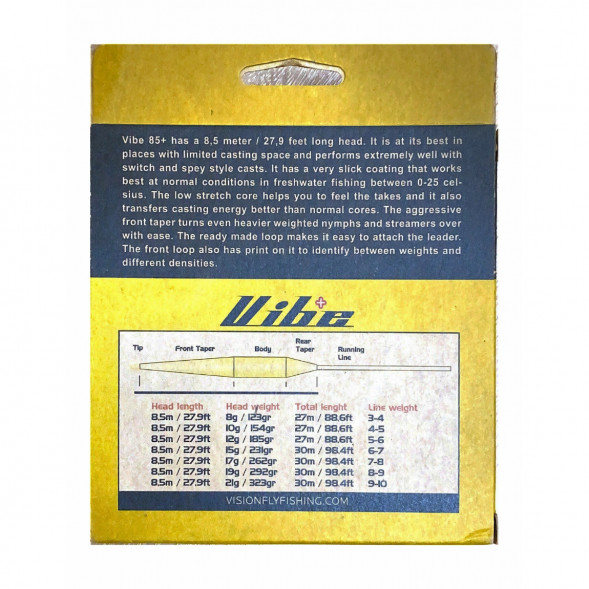 Рыболовный шнур Vision Vibe 85+ Rods 7-8 Sink 3 Head Weight VKL7S3 в Челябинске