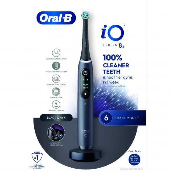 Электрическая зубная щетка Oral-B iO Series 8s, Black Onyx в Челябинске