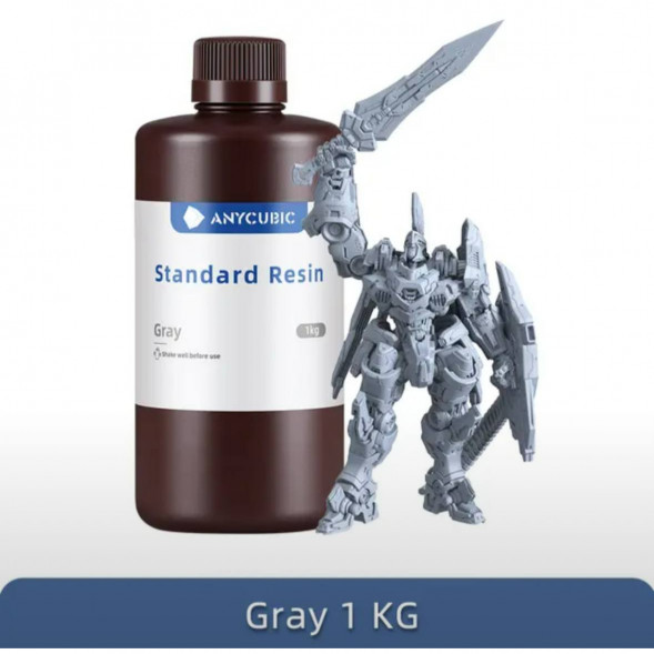 Смола для 3D печати ANYCUBIC Standart Resin Gray 1 Кг в Челябинске