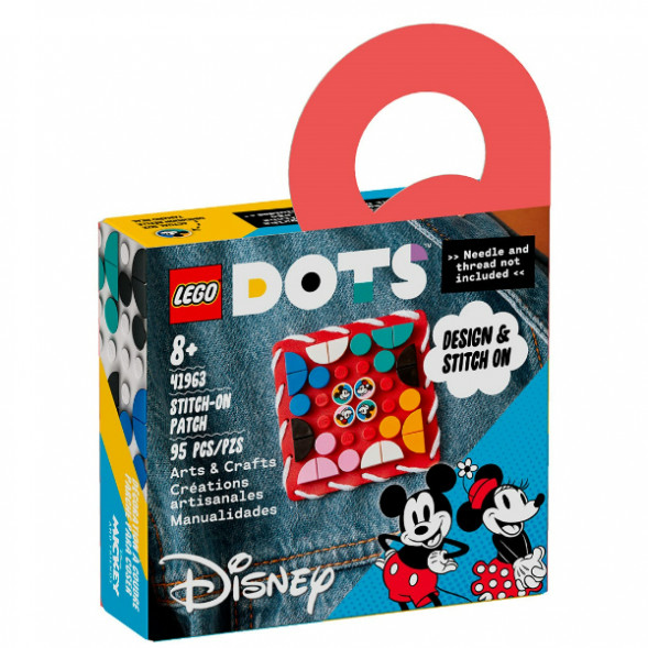 Конструктор LEGO DOTS 41963 Пластина-нашивка с тайлами «Микки и Минни Маус» в Челябинске