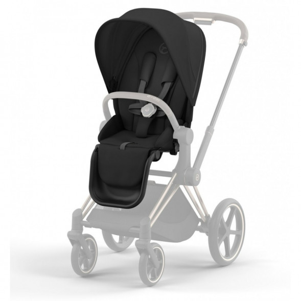 Коляска 2 в 1 Cybex Priam IV Sepia Black, шасси Rosegold в Челябинске