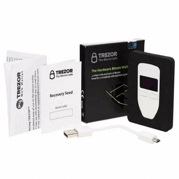 Аппаратный криптокошелек Trezor One, White в Челябинске