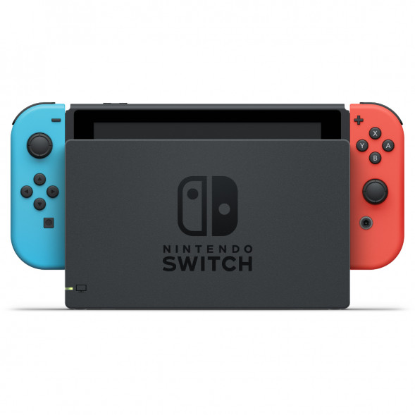 Игровая приставка Nintendo Switch OLED 64 ГБ, неоновый синий/неоновый красный в Челябинске