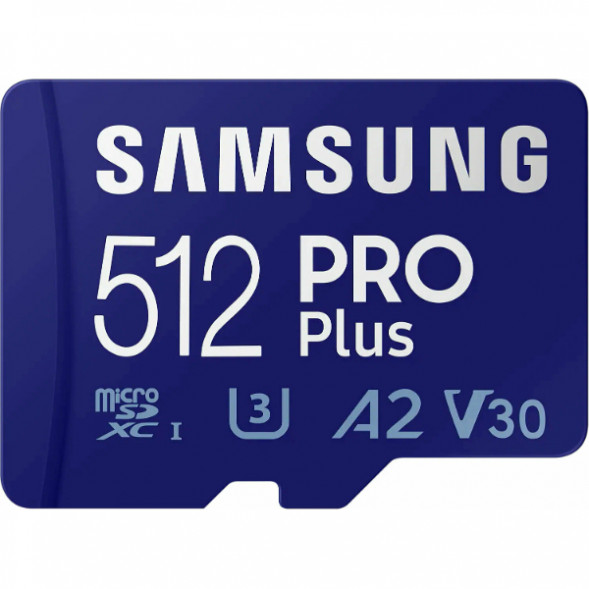 Карта памяти micro SDXC 512Gb Samsung PRO Plus U3 A2 V30 180/130MB/s в Челябинске