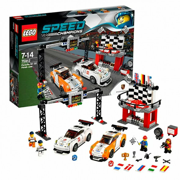 Конструктор LEGO Speed Champions 75912 Финишная линия гонки Porsche 911 GT в Челябинске