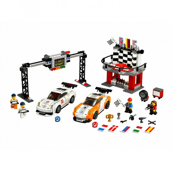 Конструктор LEGO Speed Champions 75912 Финишная линия гонки Porsche 911 GT в Челябинске